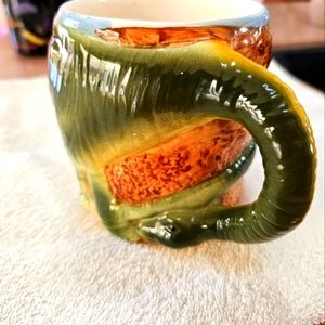 Vintage 3-D Brontosaurus Mug